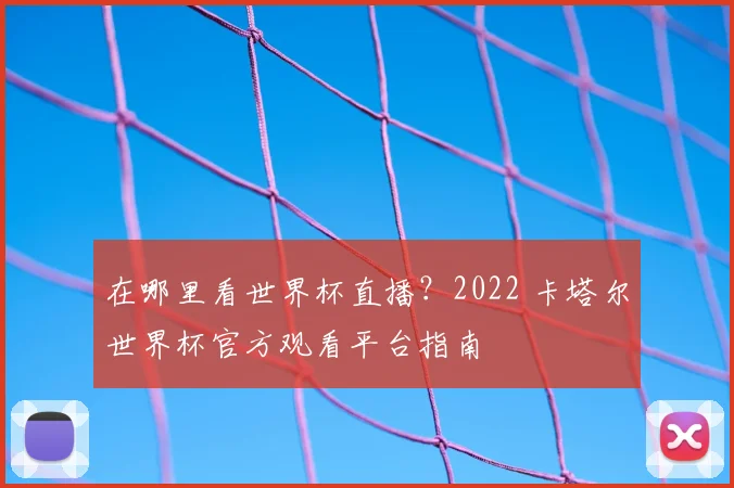 在哪里看世界杯直播？2022 卡塔尔世界杯官方观看平台指南